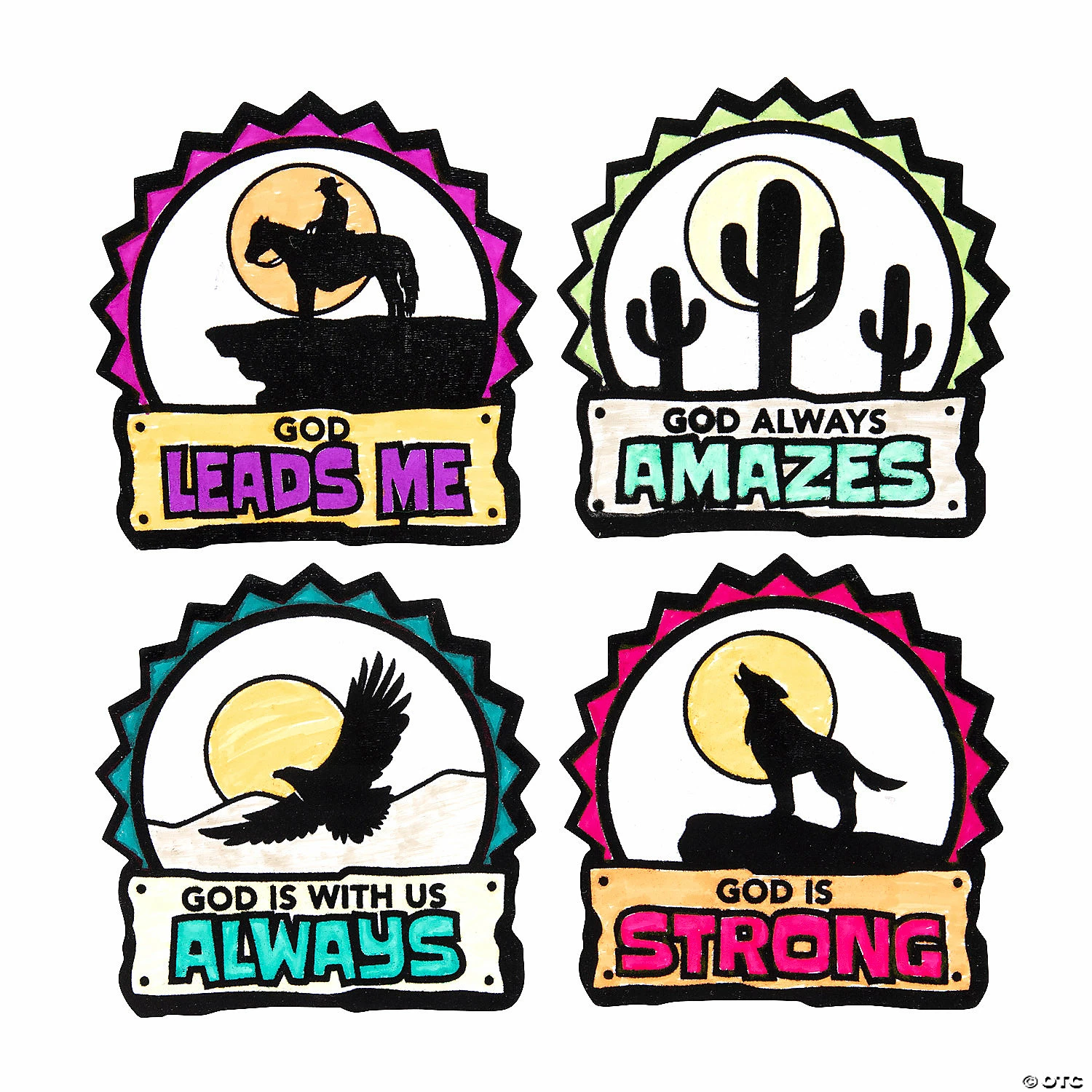 Budget π€© Color Your Own Southwest VBS Fuzzy Magnets - 12 Pc. π€© - Image 2