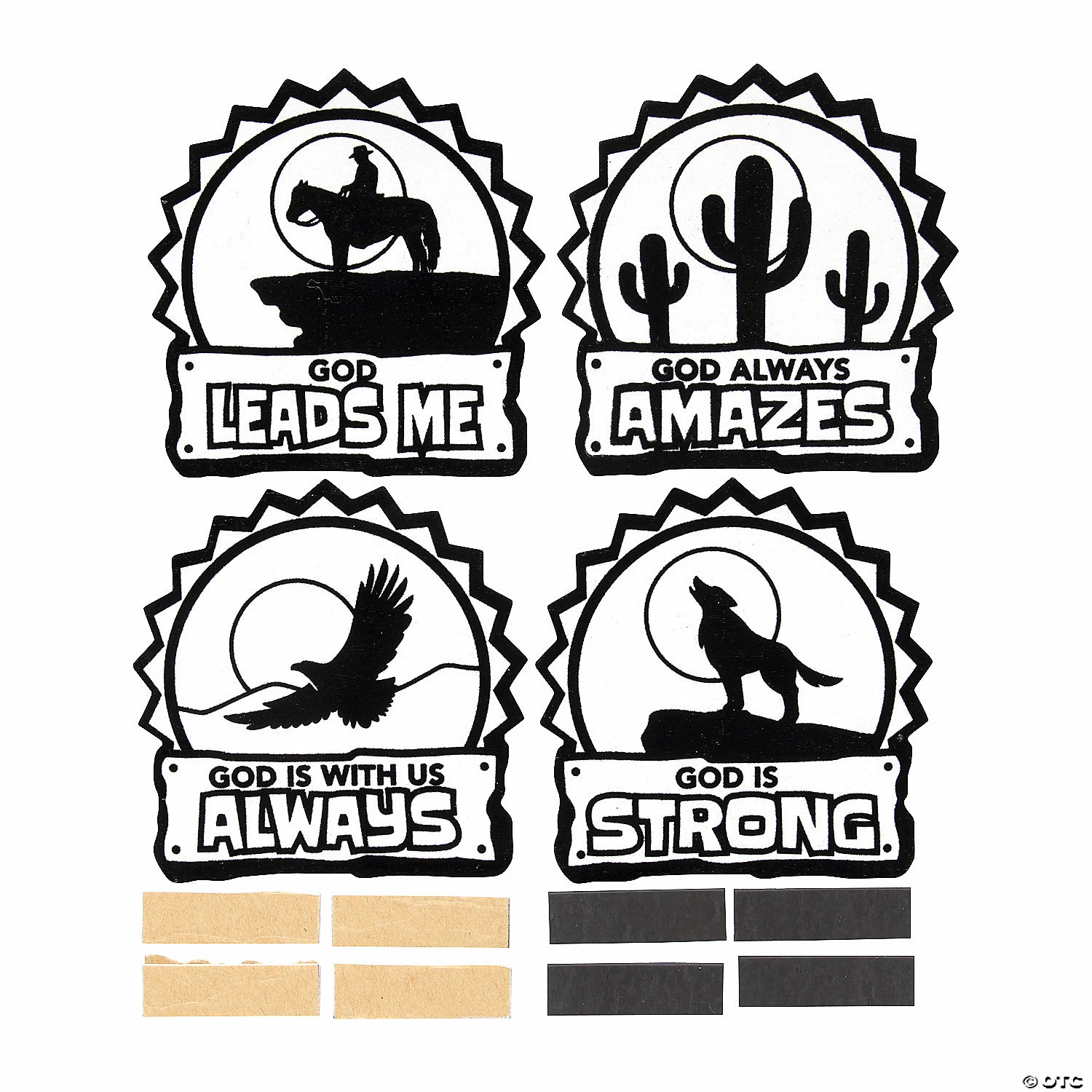 Budget π€© Color Your Own Southwest VBS Fuzzy Magnets - 12 Pc. π€©