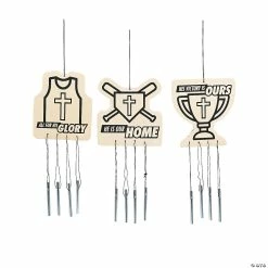 Discount 🌟 Color Your Own Sports VBS Wind Chimes - 12 Pc. 😍