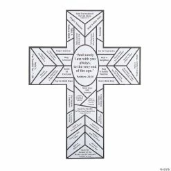 Hot Sale ⭐ Color Your Own Stained Glass Cross Lent Countdown Sheets - 12 Pc. ✔️