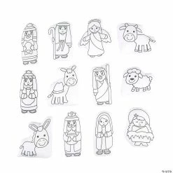 Coupon ⭐ Color Your Own Stuffed Nativity Characters - 12 Pc. ✨