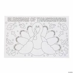 Best reviews of 🔔 Color Your Own Thankful For Placemats - 12 Pc. ✨
