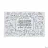 Wholesale 🔔 Color Your Own 👪 Thanksgiving Prayer Placemats - 12 Pc. 😀