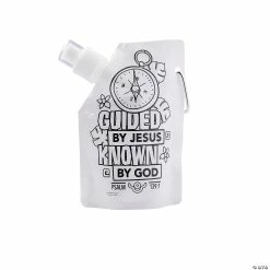 Cheapest 🛒 Color Your Own Treasure Hunt VBS Collapsible Water Bottles - 12 Pc. 😀