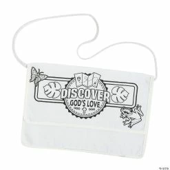 Flash Sale ❤️ Color Your Own Treasure Hunt VBS Satchels - 12 Pc. 😉