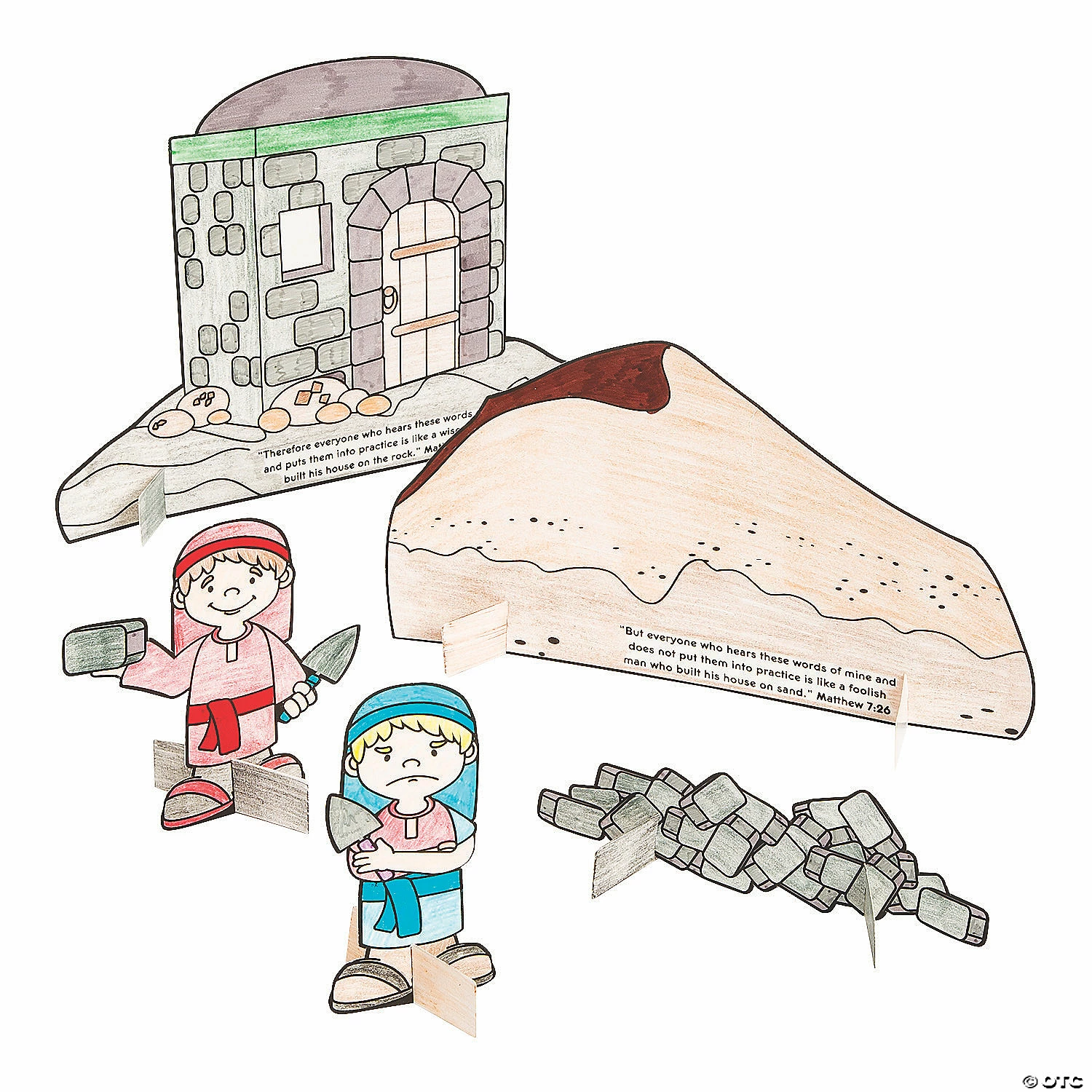 Promo π₯° Color Your Own Wise & Foolish Builder Stand-Up Sets - 12 Pc. π₯ - Image 2