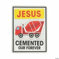Brand new ❤️ Construction VBS Jesus Cemented Our Forever Magnet Craft Kit - Makes 12 🔥