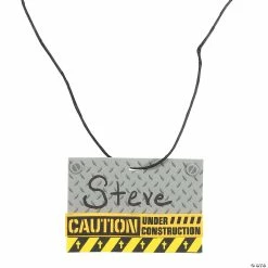 Cheap π― Construction VBS Name Tag Necklace Craft Kit - Makes 12 π₯°