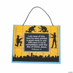 Flash Sale ⌛ Construction VBS Verse Sign Craft Kit - Makes 12 ✨