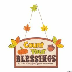 Flash Sale ✔️ Count Your Blessings Sign Craft Kit- Makes 12 🧨