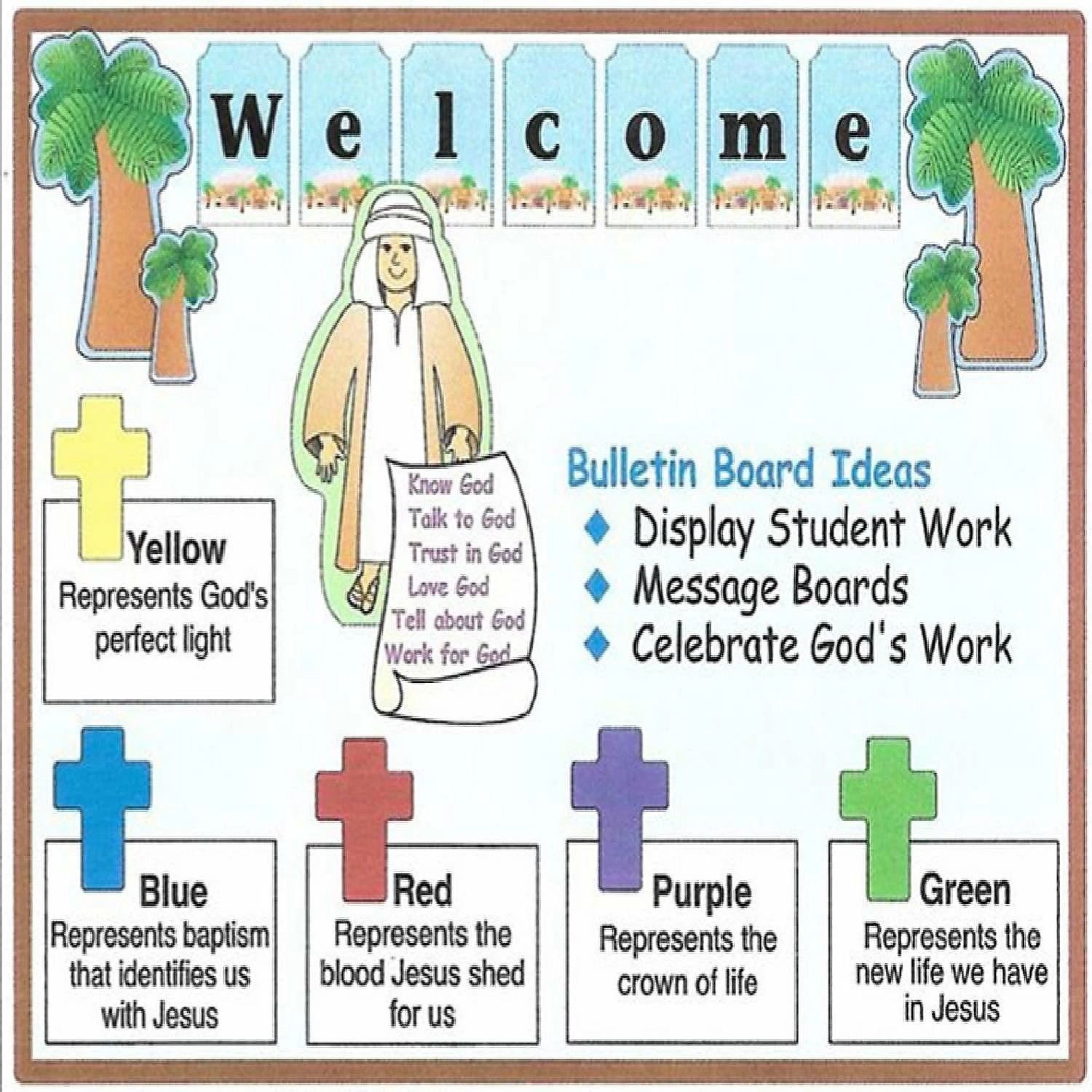 Promo π― Creative Shapes Etc. - Cross Assorted Color Creative Cut-outs- 5.5" π - Image 2