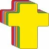 Deals ❤️ Creative Shapes Etc. - Cross Foam Assorted Color Creative Cut-outs- 5.5" 🌟