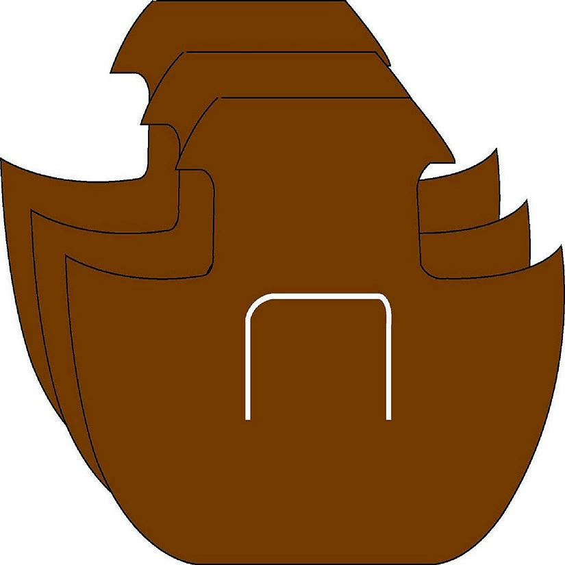 New π Creative Shapes Etc. - Large Single Color Creative Foam Craft Cut-outs - Ark β