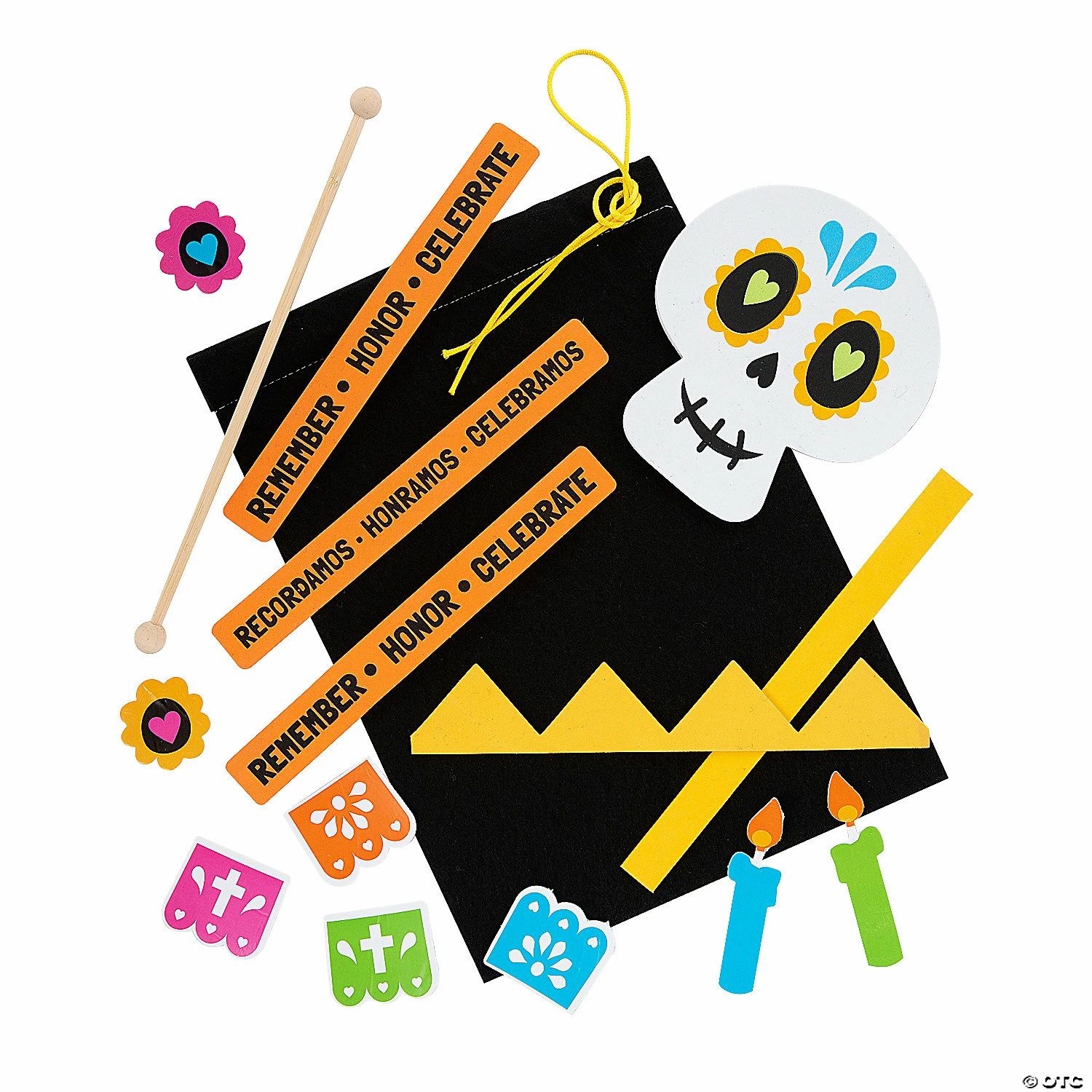 Wholesale π― Day of the Dead Banner Craft Kit β Makes 12 π - Image 2