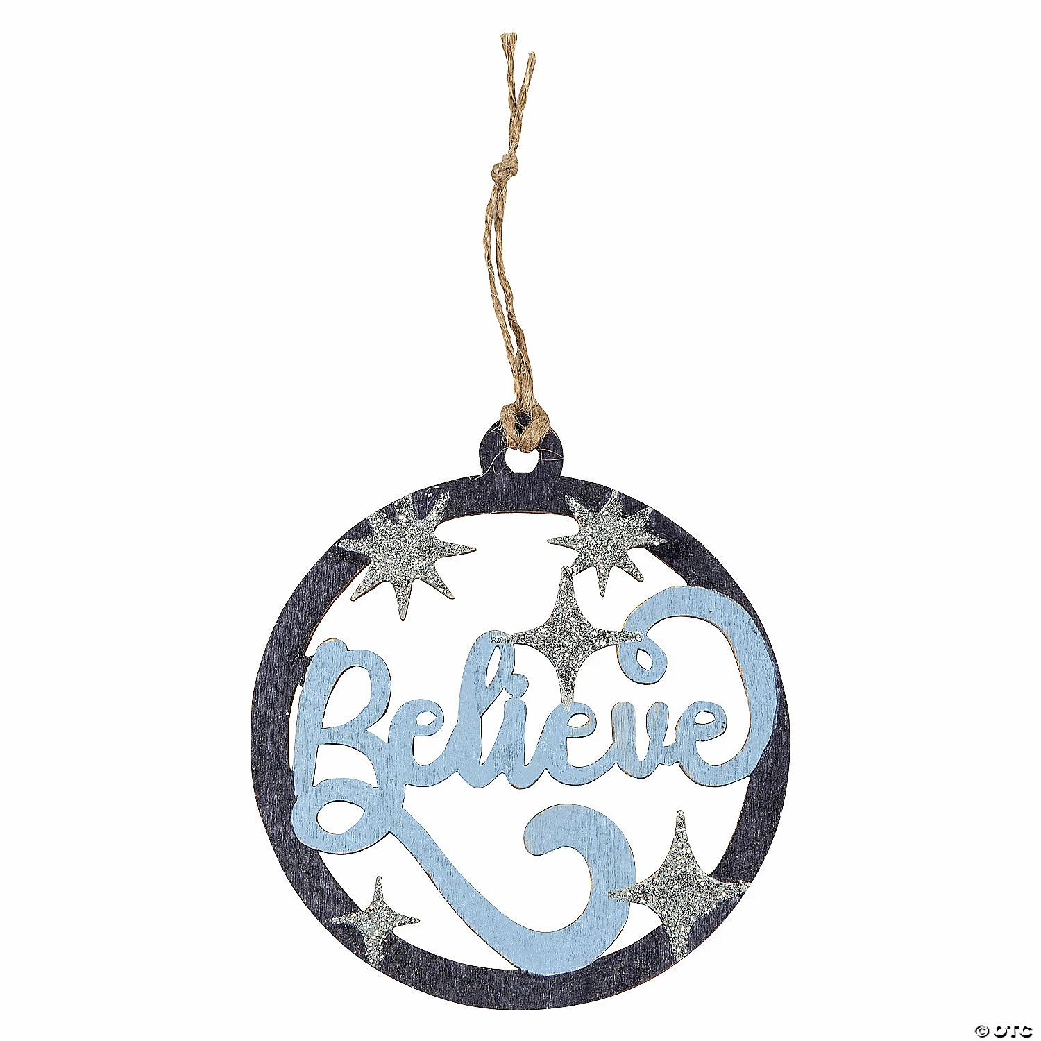 Best Pirce π DIY Unfinished Wood Believe Ornaments - 12 Pc. π - Image 2