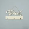 Flash Sale ✔️ DIY Unfinished Wood Blessed Key Holder Sign 🔔