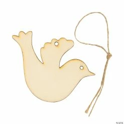 Discount 🛒 DIY Unfinished Wood 🔔 Christmas Dove Ornaments - 24 Pc. ✨