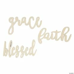 Buy 😍 DIY Unfinished Wood Faith Words - 3 Pc. 😍