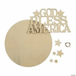 Cheapest 👏 DIY Unfinished Wood God Bless America Sign 💯