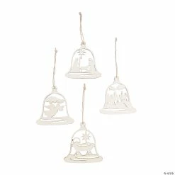 Promo 😍 DIY Unfinished Wood Nativity Bell Ornaments - 12 Pc. 😍
