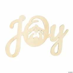 Flash Sale 🔔 DIY Wood Unfinished Large Joy Word Cutout 🧨