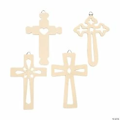 Best Pirce ⭐ DIY Wood Wall Crosses - 12 Pc. 🌟