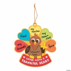 Coupon 👍 Enter with a Thankful Heart Sign Craft Kit- Makes 12 ⭐