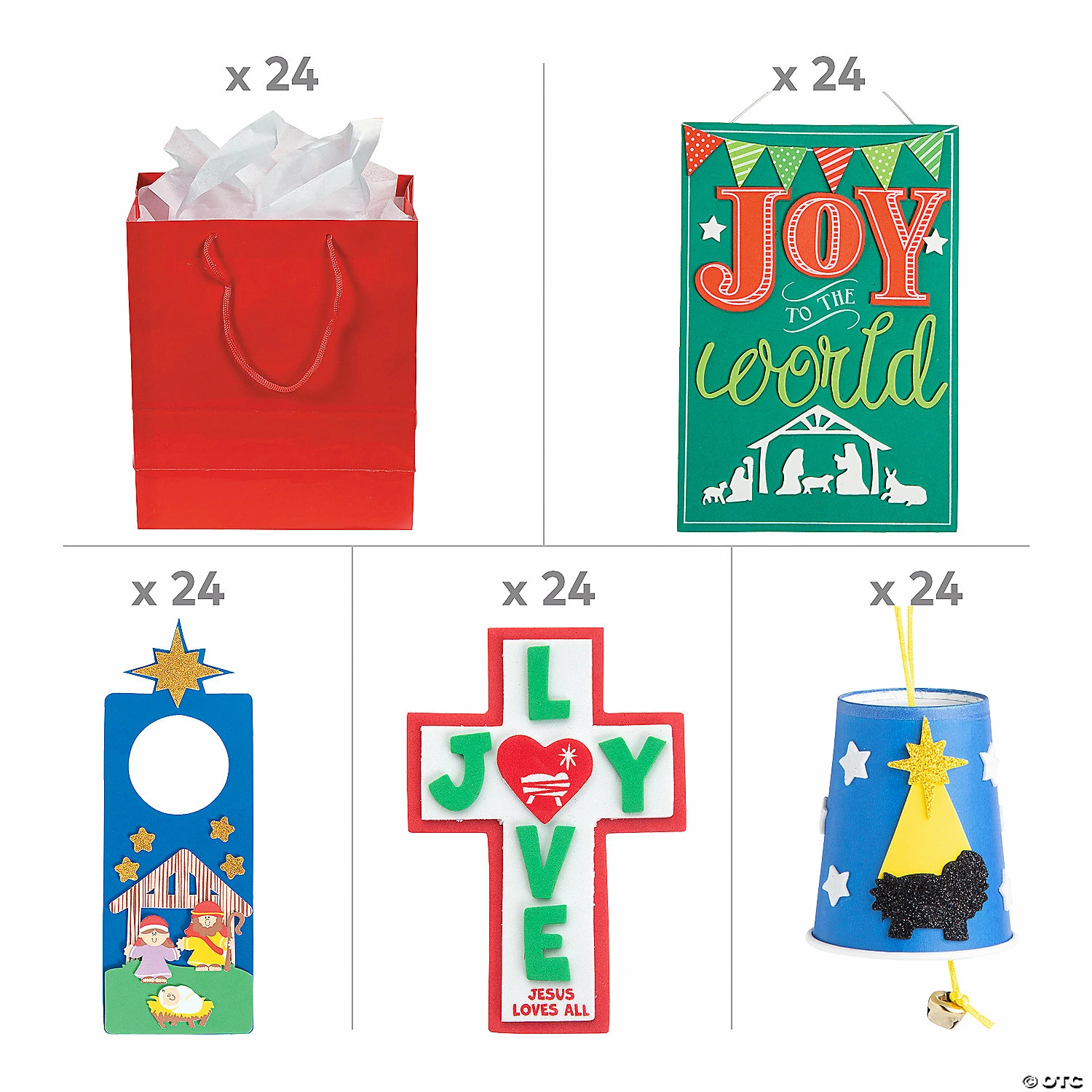 Best Pirce 𧨠Faith π Christmas Crafts With Bags for 24 π - Image 2