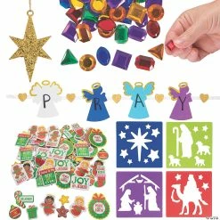 Budget 🔔 Faith 🔔 Christmas Kids’ DIY Craft Supplies Kit for 48 ✨