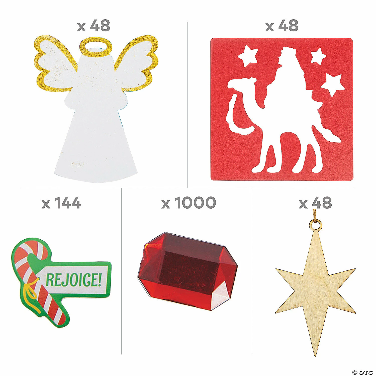 Budget π Faith π Christmas Kidsβ DIY Craft Supplies Kit for 48 β¨ - Image 2