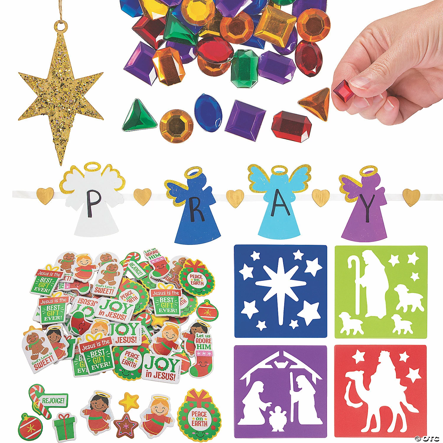 Budget π Faith π Christmas Kidsβ DIY Craft Supplies Kit for 48 β¨
