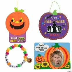 Wholesale 𧨠Fall-O-Ween Jesus Craft Kit Assortment - Makes 48 π