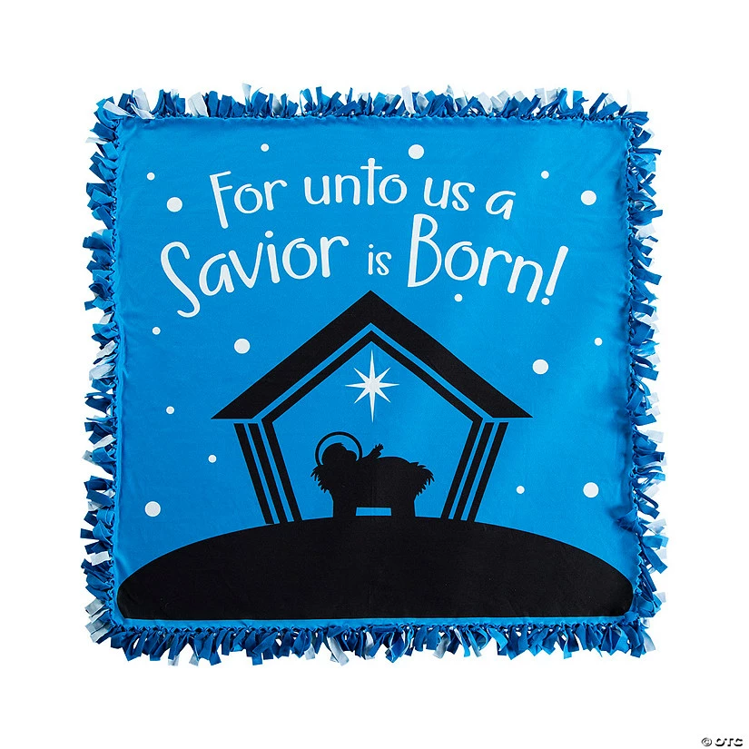 New βοΈ Fleece Nativity Tied Throw Craft Kit - Makes 1 β¨