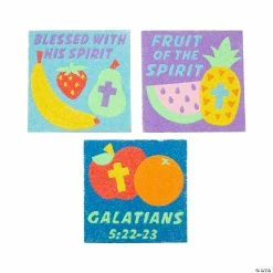 Best Pirce ⭐ Fruit of the Spirit Sand Art Sheets - 12 Pc. 🥰