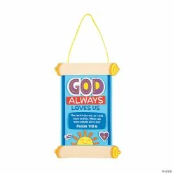 Best Sale 🧨 God Always Loves Us Scroll Sign Craft Kit- Makes 12 💯