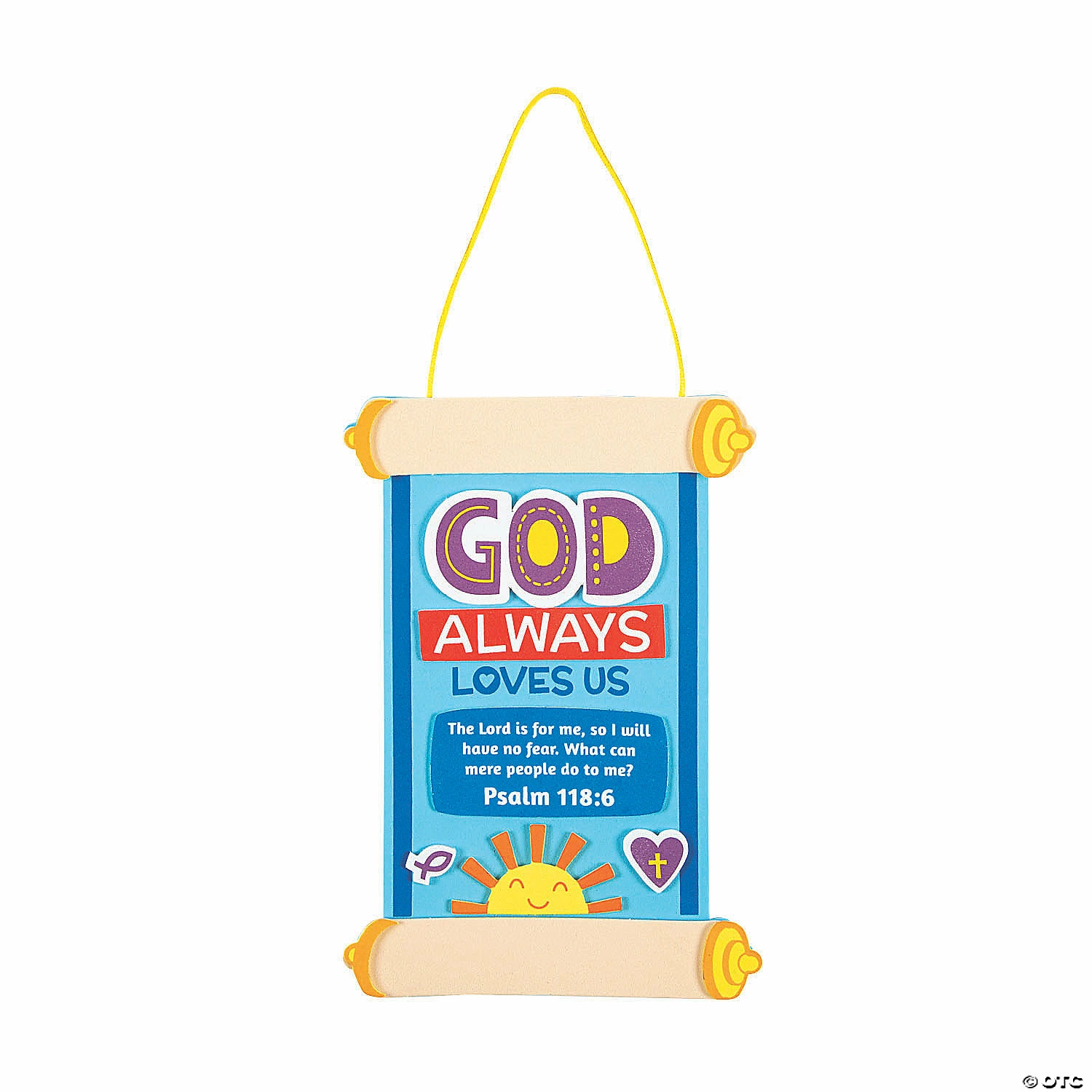 Best Sale 𧨠God Always Loves Us Scroll Sign Craft Kit- Makes 12 π―