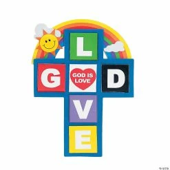 Promo ⭐ “God Is Love” Cross Magnet Craft Kit - Makes 12 💯