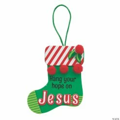 Top 10 ✔️ Hang Your Hope on Jesus Stocking Ornament Craft Kit - Makes 12 😀