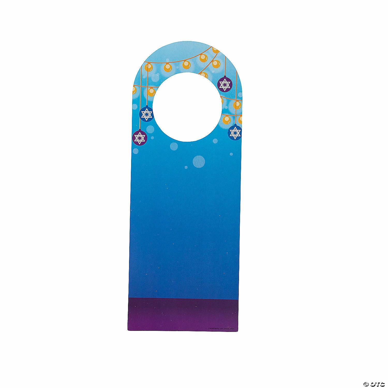 New π Hanukkah Doorknob Hanger Sticker Scenes - 12 Pc. 𧨠- Image 2