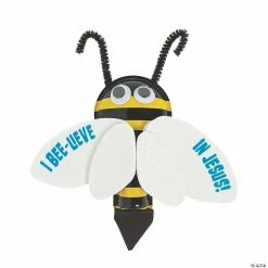 Brand new 🎁 I Bee-lieve in Jesus Bug Clicker Craft Kit 👍