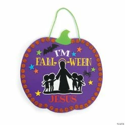 Cheapest ⌛ I’m Fall-O-Ween Jesus Sign Craft Kit - Makes 12 🎁