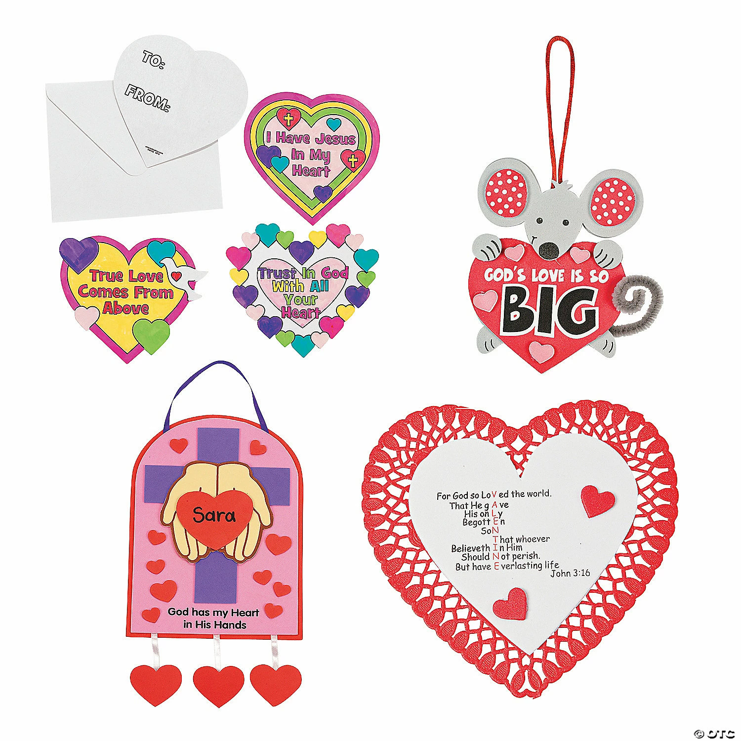 Brand new π Inspirational Valentine Craft Kit Assortment - Makes 60 β