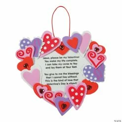 Cheap π― Inspirational Valentine Wreath Craft Kit- Makes 12 π