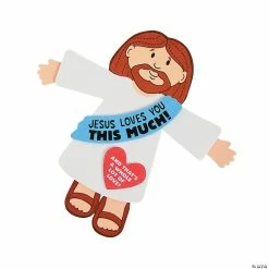 Cheap 🌟 "Jesus Loves You This Much" Cut Out - Makes 12 ✨
