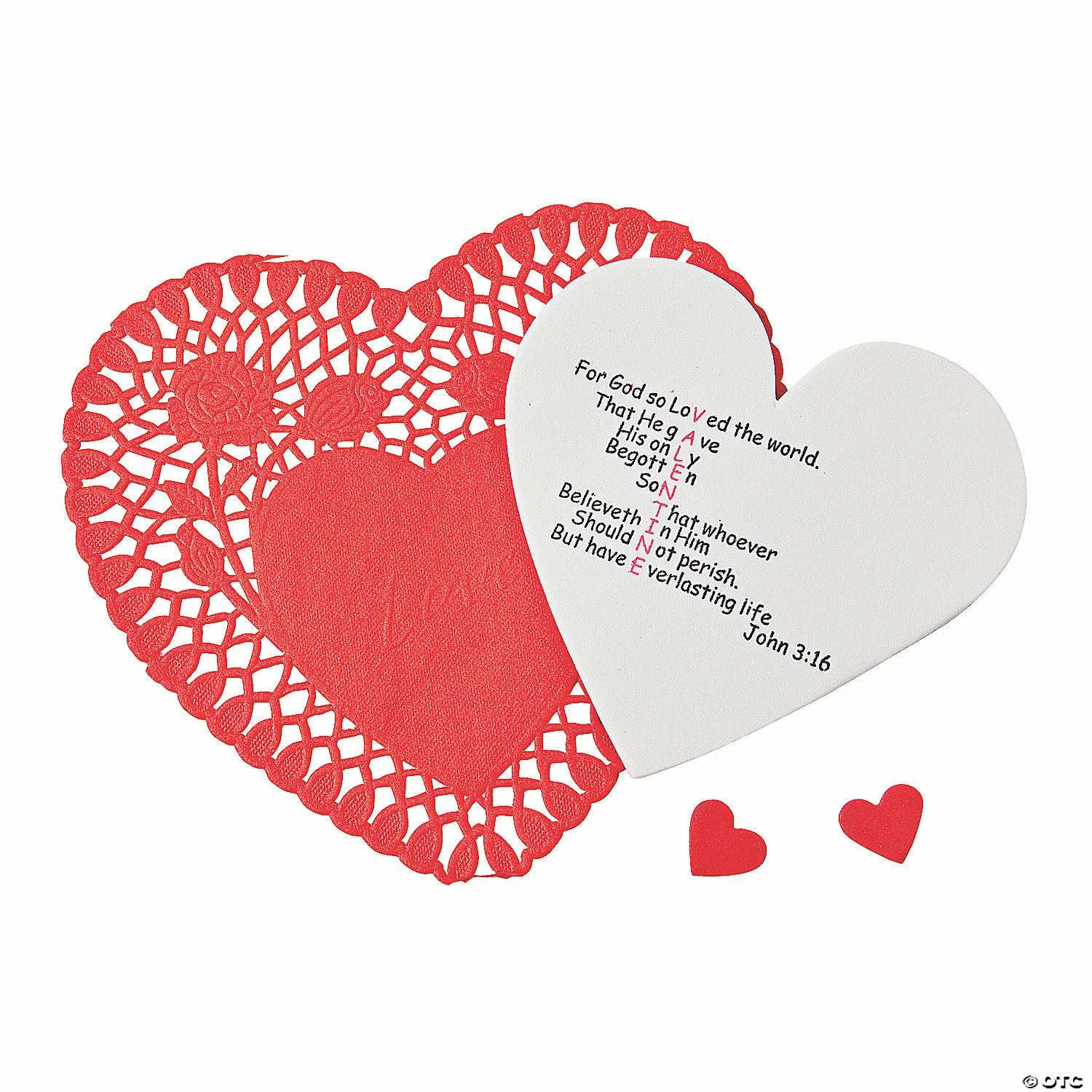 Best deal π βJohn 3:16β Valentine Craft Kit - Makes 12 π - Image 2