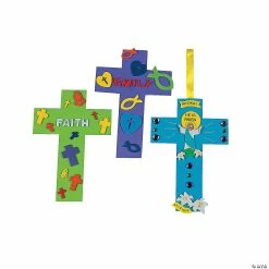 Coupon π Jumbo Foam Crosses - 24 Pc. π