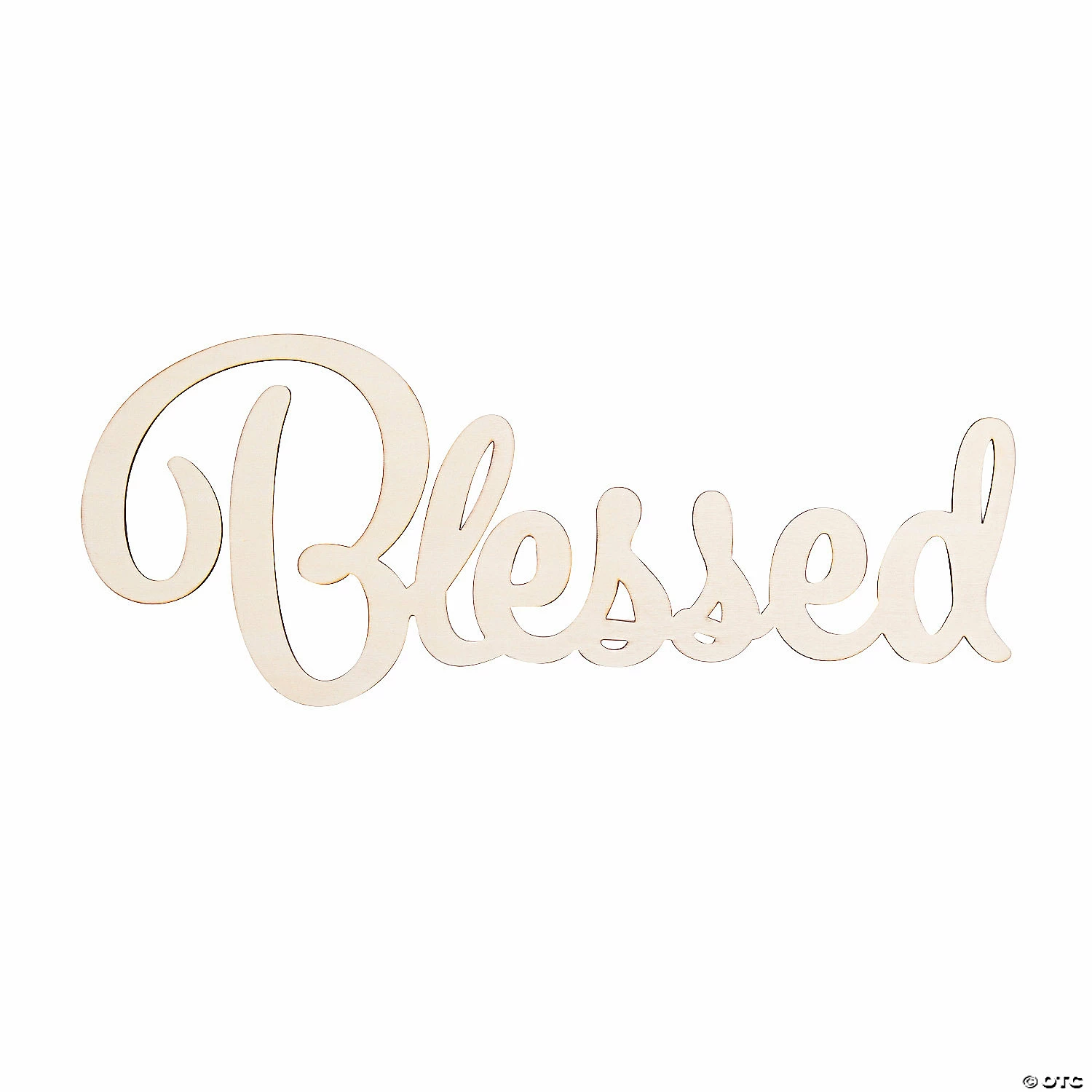 Brand new π Large DIY Unfinished Wood Blessed Word Cutout π