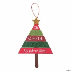 Cheap 👏 Layered ❄ Christmas Tree Sign Craft Kit - Makes 12 🔔