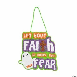 Best reviews of β€οΈ Let Faith Be Bigger Than Fear Sign Craft Kit - Makes 12 π