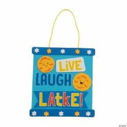Outlet ⭐ Live Laugh Latke Sign Craft Kit - Makes 12 👏